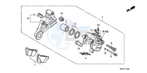 CB600F39 Spain - (SP / ST) drawing REAR BRAKE CALIPER (CB600F/F3)