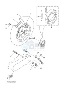 CW50 BW'S (5WWV 5WWV 5WWV) drawing REAR WHEEL