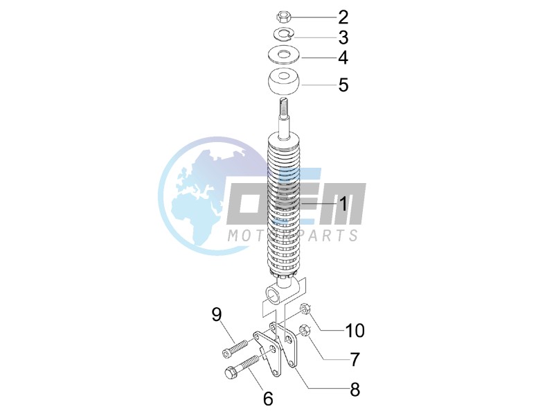 Rear suspension - Shock absorber - s