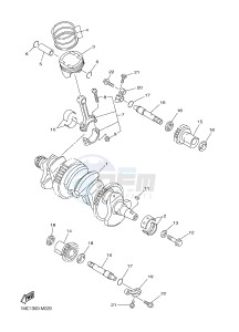 FJR1300AE FJR1300-AS FJR1300AS (B954) drawing CRANKSHAFT & PISTON