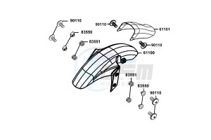 K-PIPE 50 drawing Front Fender