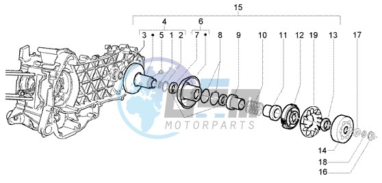 Driven pulley