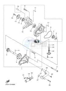 XVS1300CU XVS1300 CUSTOM XVS1300 CUSTOM (2SSA) drawing WATER PUMP