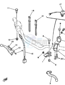 TT A 350 drawing HANDLE SWITCH AND LEVER