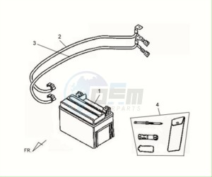 FIDDLE II 125S drawing BATTERY