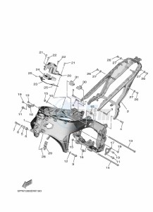 MT-09 SP MTN890D (BAM7) drawing FRAME