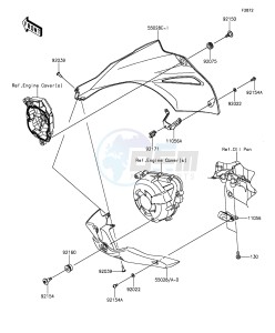 Z1000 ZR1000FFF FR GB XX (EU ME A(FRICA) drawing Cowling Lowers