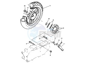 YM BREEZE 50 drawing REAR WHEEL