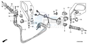 SH300AR9 F / ABS CMF SPC drawing SWITCH/CABLE/MIRROR