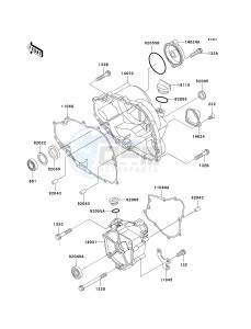 KLF 250 A [BAYOU 250] (A1-A3) [BAYOU 250] drawing ENGINE COVER-- S- -