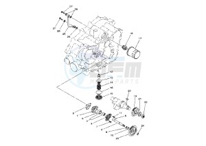 YFM FW KODIAK 400 drawing OIL PUMP