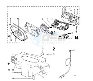 SV GEO - 125 cc drawing DASHBOARD UNIT