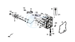 CRUISYM 300 (L8) EU drawing R. CASE COVER COMP