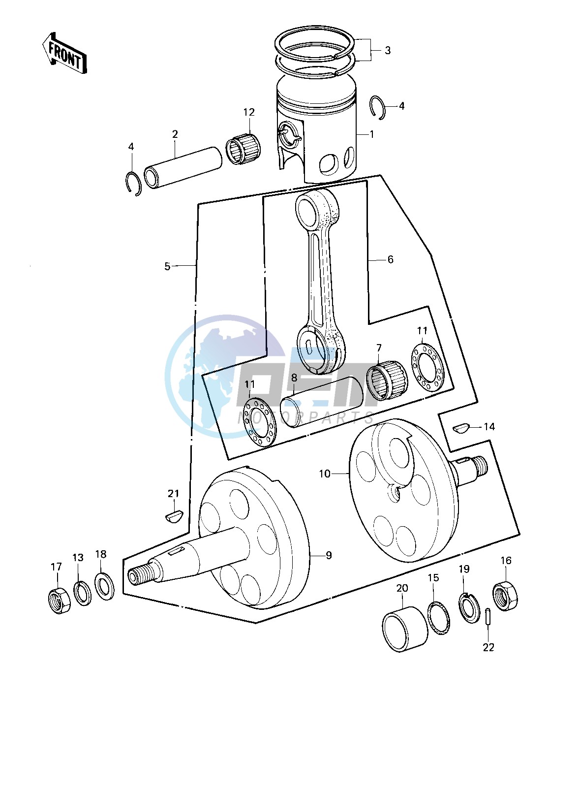 CRANKSHAFT_PISTON -- 80-81 KE175-D2_D3- -