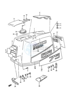 DT 85 drawing Engine Cover (1988)