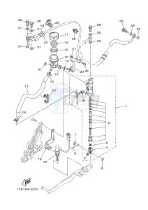 MT07A MT-07 ABS 700 (1XB5 1XB7) drawing REAR MASTER CYLINDER