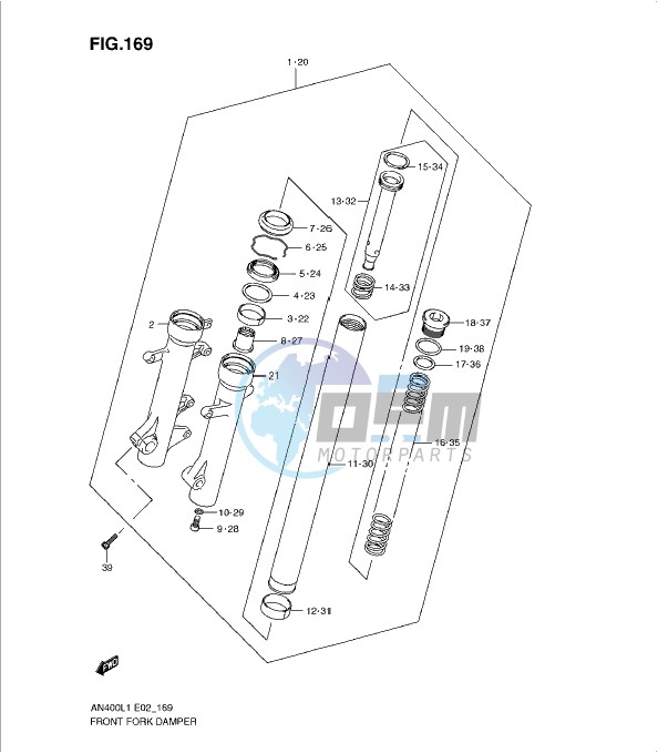 FRONT FORK DAMPER (AN400ZAL1 E2)