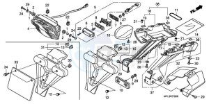 CBR1000RR9 Australia - (U / MME PSW SPC) drawing TAILLIGHT (CBR1000RR8,9/R A9)