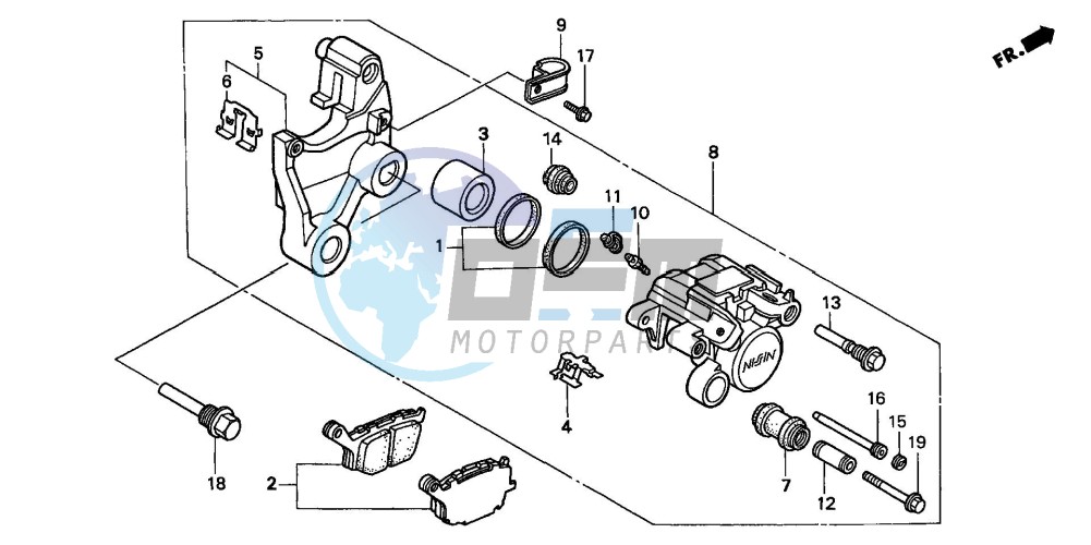 REAR BRAKE CALIPER