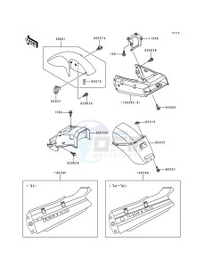 EX 250 F [NINJA 250R] (F6-F9) [NINJA 250R] drawing FENDERS