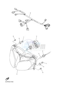 FZ1-S FZ1 FAZER 1000 (1CAM) drawing HEADLIGHT