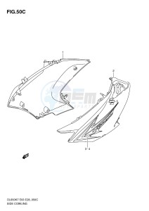 DL650 (E3-E28) V-Strom drawing SIDE COWLING (MODEL L0)