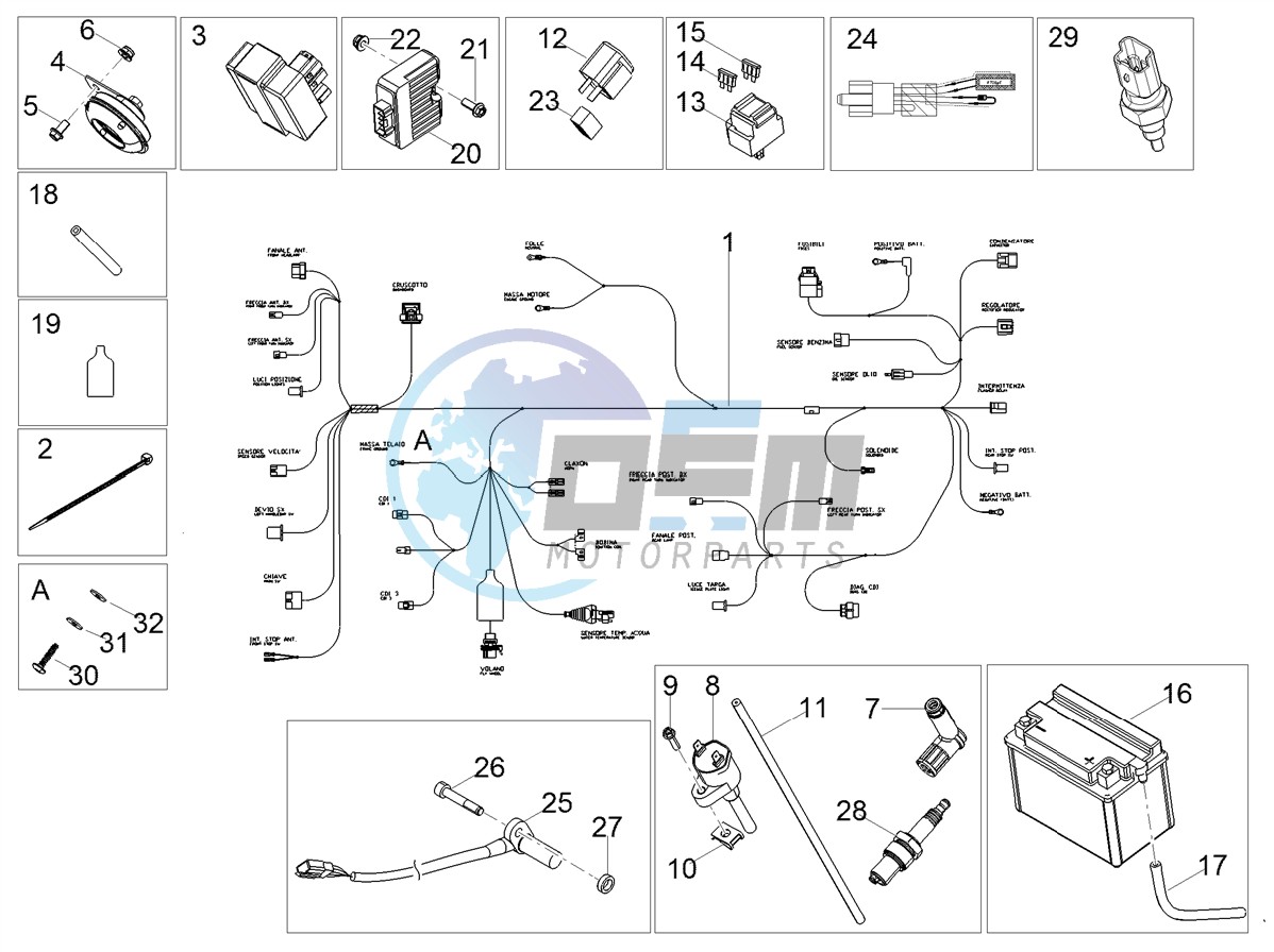 Central electrical system