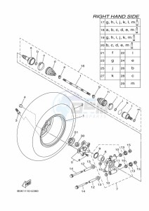 YFM700FWBD KODIAK 700 EPS (BGFN) drawing REAR WHEEL 2