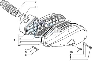 Typhoon 125 drawing Air Cleaner