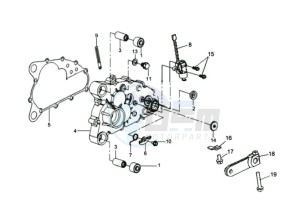 TRACKRUNNER 180 drawing CRANKCASE - DRIVE SHAFT