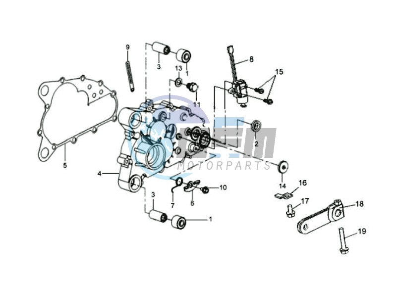 CRANKCASE - DRIVE SHAFT