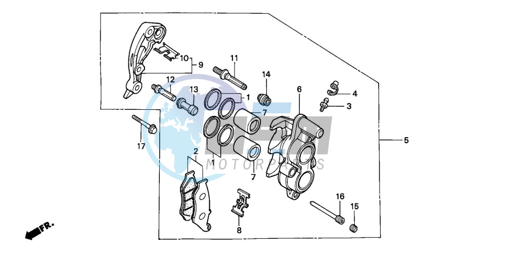 FRONT BRAKE CALIPER