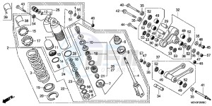 CRF450RB drawing REAR CUSHION