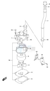 DF 200A drawing Water Pump