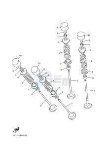 YZF-R6 R6 600 (1JSU 1JSV) drawing VALVE