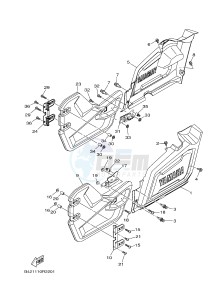 YXM700ES YXM70VPSG VIKING EPS SPECIAL EDITION (B42B) drawing SIDE COVER