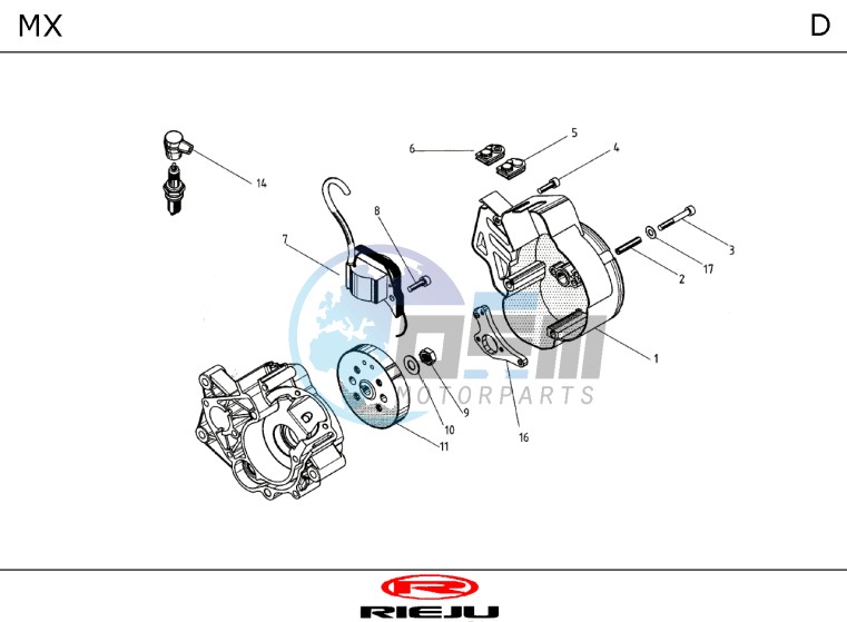 ENGINE  FLYWHEEL MAGNETO