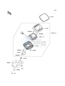 KRF 750 L [TERYX 750 FI 4X4 LE SPORT MONSTER ENERGY] (L9F-L9FA) L9FA drawing METER-- S- -