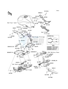 ZR 1000 B [Z1000 EUROPEAN] (B7F-B9F) B7F drawing SIDE COVERS_CHAIN COVER-- B7F- -