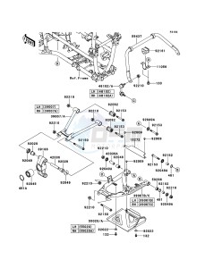 KVF650_4X4 KVF650FCS EU GB drawing Rear Suspension