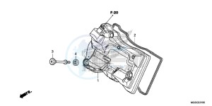 NC700SD NC700S Europe Direct - (ED) drawing CYLINDER HEAD COVER