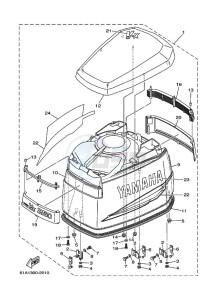 250AETOX drawing FAIRING-UPPER