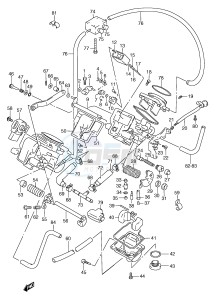 RGV250 (E1) drawing CARBURETOR