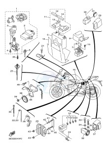 XJ6SA 600 DIVERSION (S-TYPE, ABS) (36D8 36DA) drawing ELECTRICAL 2