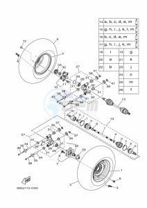 YFM450FWB KODIAK 450 (BHS2) drawing REAR WHEEL