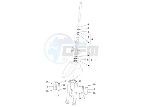 Liberty 50 2t moc drawing Fork steering tube - Steering bearing unit