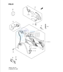 AN650 drawing COMBINATION LAMP (AN650L1 E19)