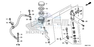 TRX680FAE TRX680 Europe Direct - (ED) drawing RR. BRAKE MASTER CYLINDER