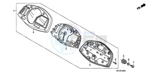 CBR600RR9 France - (F / CMF MME SPC) drawing METER