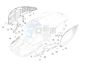 946 125 4T 3V ABS ARMANI (EMEA, APAC) drawing Side cover - Spoiler